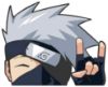 Picture of Kakashi Hatake 2 Naruto Peeking Window Vinyl Decal Anime Sticker 6 Inches