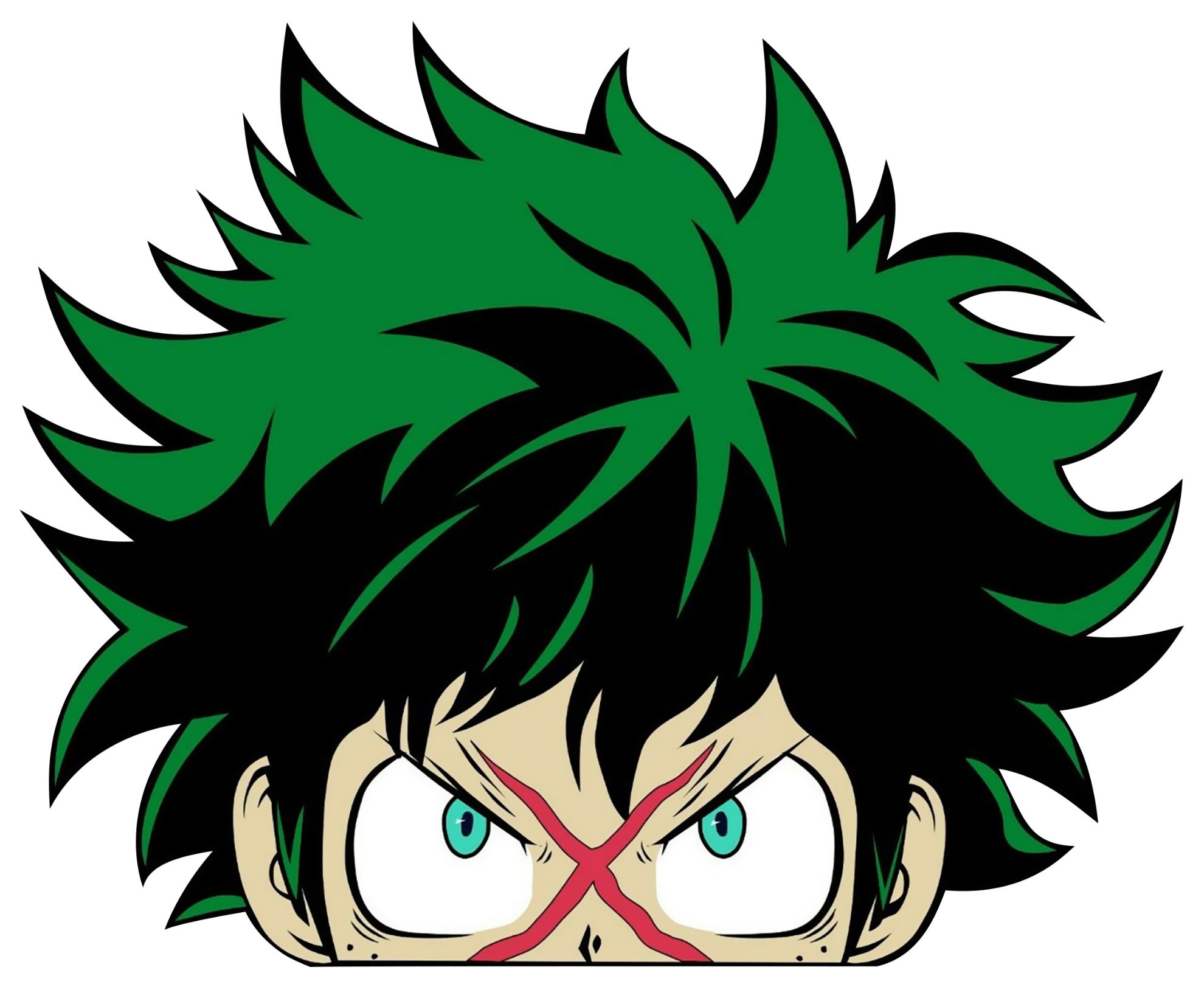 Amore Tees. Izuku Midoriya 2 My Hero Academia Peeking Window Vinyl ...